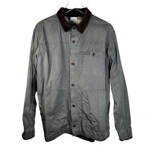 Columbia Large Barn Coat Jacket Green Corduroy Outdoors Boho